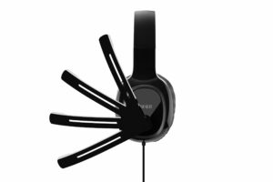 CASTI Edifier, cu fir, standard, utilizare multimedia, call center, microfon pe casca, conectare prin USB 2.0, negru, „K815-BK”, (timbru verde 0.8 lei)