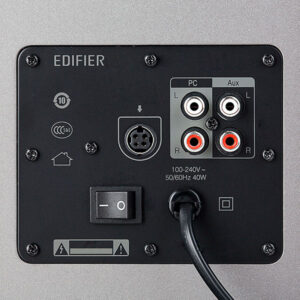 BOXE EDIFIER 2.0, RMS: 60W (2 x 13W, 2 x 17W), telecomanda wireless, volum, bass, treble, dual RCA, brown, „R1600TIII” (include TV 10lei)