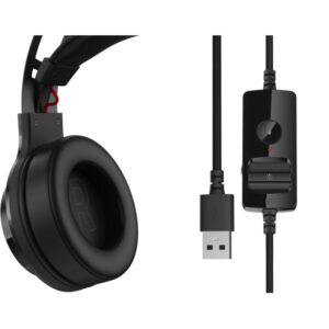CASTI Edifier, cu fir, gaming, utilizare multimedia, microfon pe casca, detasabil, conectare prin USB 2.0, negru, „G4-TE-BK”, (timbru verde 0.8 lei)