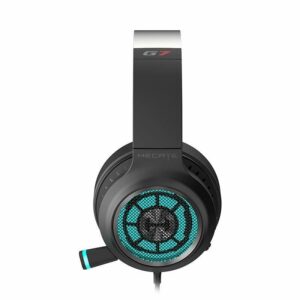 CASTI Edifier, cu fir, gaming, utilizare multimedia, microfon pe casca, detasabil, conectare prin USB 2.0, negru, „G7-BK”, (timbru verde 0.8 lei)