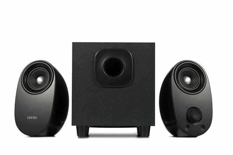 BOXE EDIFIER 2.1, RMS: 34W (2 x 8W, 1 x 18W), bluetooth, volum, bass; raport semnal-zgomot: #25dBA, frecventa raspuns – sateliti: 135Hz – 20kHz, black, „M1390BT” (include TV 10lei)