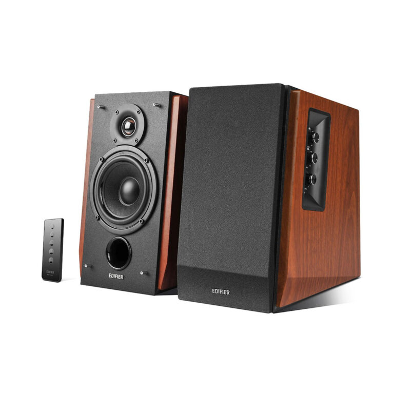 BOXE EDIFIER 2.0, RMS: 66W (2 x 15W, 2 x 18W), bluetooth, telecomanda wireless, volum, bass, treble, dual RCA, brown, „R1700BT-BR” (timbru verde 11.00 lei)