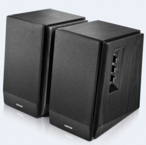 BOXE EDIFIER 2.0, RMS: 66W (2 x 15W, 2 x 18W), bluetooth, telecomanda wireless, volum, bass, treble, dual RCA, black, „R1700BT” (include TV 10lei)
