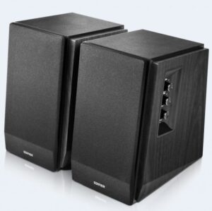 BOXE EDIFIER 2.0, RMS: 66W (2 x 15W, 2 x 18W), bluetooth, telecomanda wireless, volum, bass, treble, dual RCA, black, „R1700BT” (timbru verde 11.00 lei)