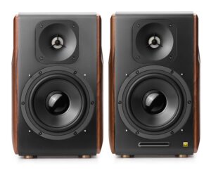 BOXE EDIFIER 2.0, RMS: 256W (2 x 8W, 1 x 120W, 1 x 120W), bluetooth, telecomanda wireless, volum, bass, treble, optical, coaxial, brown, USB, „S3000PRO” (timbru verde 11.00 lei)