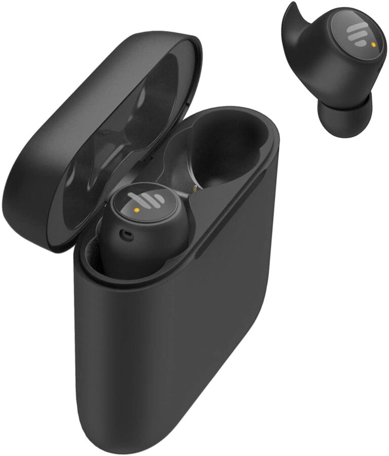 CASTI Edifier, wireless, intraauriculare – butoni, pt smartphone, microfon pe casca, conectare prin Bluetooth 5.0, negru, „TWS6-BK”, (include TV 0.18lei)