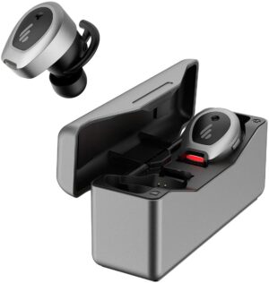 CASTI Edifier, wireless, intraauriculare – butoni, pt smartphone, microfon pe casca, conectare prin Bluetooth 5.0, gri, „TWSNB-MG”, (timbru verde 0.18 lei)