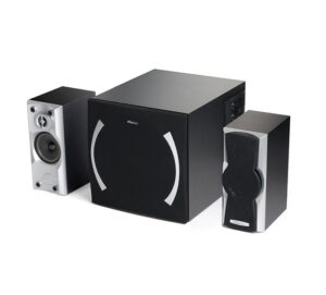 BOXE EDIFIER 2.1, RMS: 40W (2x10W, 1 x 20W), volum, bass, black; raport semnal-zgomot: #85dBA, frecventa raspuns – sateliti: 190Hz – 20kHz, subwoofer: 20Hz – 170kHz, black,”X600-BK” (timbru verde 11.00 lei)