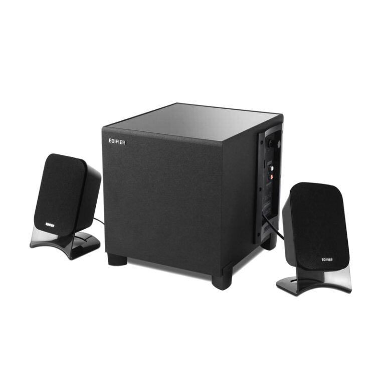 BOXE EDIFIER 2.1, RMS: 21W (2×4.5W, 1 x 12W), volum, bass, black; raport semnal-zgomot: #85dBA, frecventa raspuns – sateliti: 210Hz – 20kHz, subwoofer: 20Hz – 120kHz, cu port USB/SD, FM tuner,black,”XM2PF-BK” (include TV 10lei)