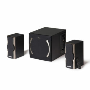 BOXE EDIFIER 2.1, RMS: 48W (2 x 12W, 1 x 24W), volum, bass, black; raport semnal-zgomot: #85dBA, frecventa raspuns – sateliti: 210Hz – 20kHz, subwoofer: 20Hz – 120kHz, cu port USB/SD, FM tuner,black, „XM6PF-BK” (include TV 10lei)