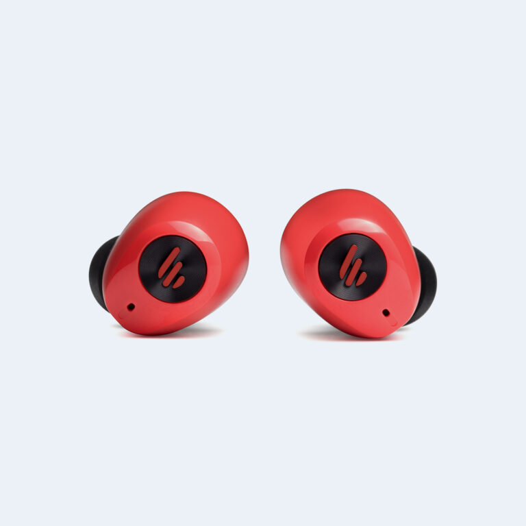 CASTI Edifier, wireless, intraauriculare – butoni, pt smartphone, microfon pe casca, conectare prin Bluetooth 5.0, rosu, „TWS2r”, (timbru verde 0.18 lei)