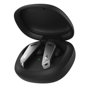 CASTI Edifier, wireless, intraauriculare – butoni, pt smartphone, microfon pe casca, conectare prin Bluetooth 5.0, negru / argintiu, „TWSNB2-BK”, (include TV 0.18lei)