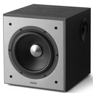 SUBWOOFER EDIFIER, RMS: 70W activ, 8″ bass, RCA Line-in/Line-out, automatic stand-by, frecv. 38Hz-200Hz, MDF 21mm, black, ” T5-BK” (include TV 3.5lei)