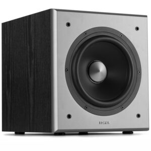 SUBWOOFER EDIFIER, RMS: 70W activ, 8″ bass, RCA Line-in/Line-out, automatic stand-by, frecv. 38Hz-200Hz, MDF 21mm, black, ” T5-BK” (timbru verde 4.00 lei)