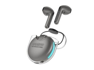 CASTI Edifier, wireless, utilizare multimedia, smartphone, microfon pe casca, conectare prin Bluetooth 5.2, gri, „GM5-GR”, (include TV 0.8lei)