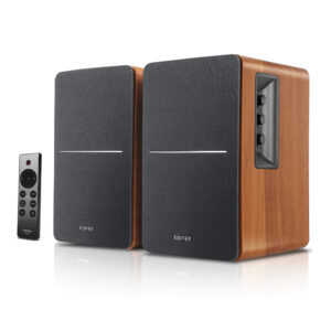 BOXE EDIFIER 2.0, RMS: 42W (2 x 21W), bluetooth, telecomanda wireless, volum, bass, treble, optical, sub-out, brown, „R1280DBS-BR” (timbru verde 11.00 lei)