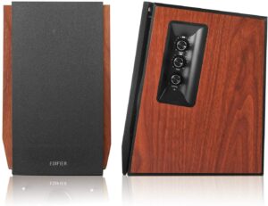 BOXE EDIFIER 2.0, RMS: 66W (2 x 15W, 2 x 18W), bluetooth, telecomanda wireless, volum, bass, treble, dual RCA, sub-out, brown, „R1700BTS-BR” (timbru verde 11.00 lei)