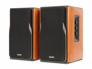 BOXE EDIFIER 2.0, RMS: 42W (2 x 21W), telecomanda wireless, volum, bass, treble, brown, „R1380T-BR” (timbru verde 11.00 lei)