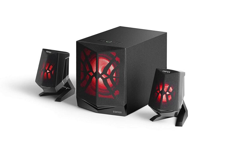 BOXE EDIFIER Gaming 2.1, RMS: 28W (2 x 7W, 1 x 14W), bass 5″, control volum, BT/Line-In/AUX, LED lighting, frecv. raspuns 210Hz-18KHz, 220V power, black, „X230-BK” (timbru verde 0.8 lei)
