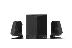 BOXE EDIFIER Gaming 2.1, RMS: 28W (2 x 7W, 1 x 14W), bass 5″, control volum, BT/Line-In/AUX, LED lighting, frecv. raspuns 210Hz-18KHz, 220V power, black, „X230-BK” (timbru verde 0.8 lei)