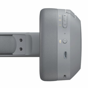 CASTI Edifier, wireless, cu fir, standard, utilizare multimedia, smartphone, microfon pe casca, conectare prin Bluetooth 5.0, USB-C, ANC, gri, „W820NB-GR”, (timbru verde 0.8 lei)