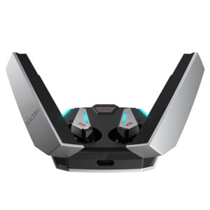 CASTI Edifier, wireless, gaming, intraauriculare – butoni, utilizare multimedia, smartphone, microfon pe casca, conectare prin Bluetooth 5.0, RGB, ANC, USB-C, gri, „GX07-GR”, (include TV 0.8lei)
